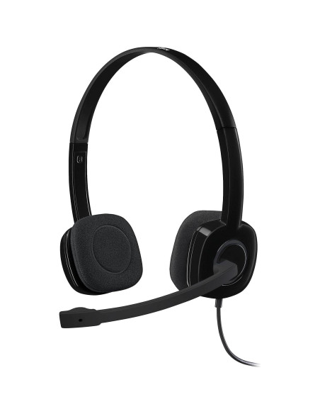 Auriculares Estéreo Logitech H151 con Micrófono y Control de Volumen