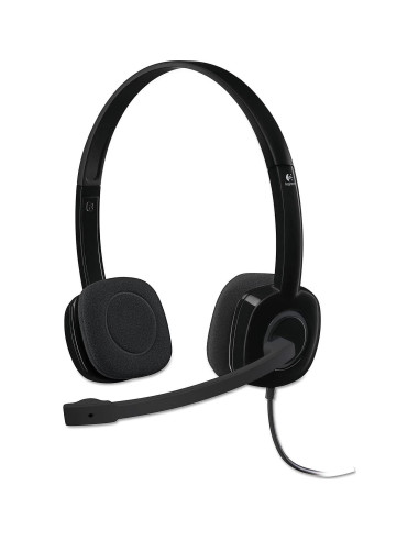 Auriculares Estéreo Logitech H151 con Micrófono y Control de Volumen