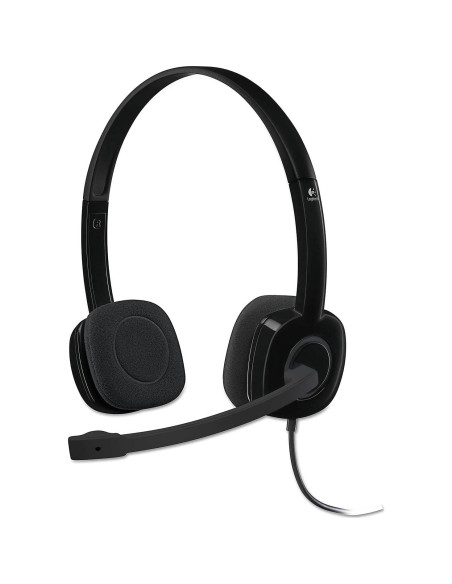 Auriculares Estéreo Logitech H151 con Micrófono y Control de Volumen