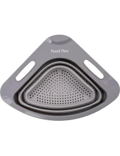 Colador Plegable Food Flex 3.3L para Fregadero Esquina Gris 2