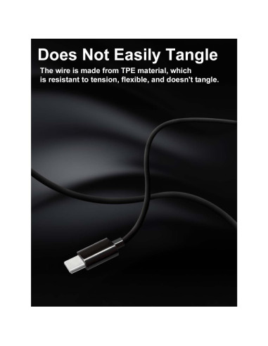 Auriculares USB C MAS CARNEY TH9 con Micrófono, Compatibles con iPhone y Samsung