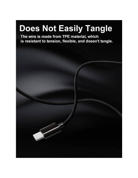 Auriculares USB C MAS CARNEY TH9 con Micrófono, Compatibles con iPhone y Samsung