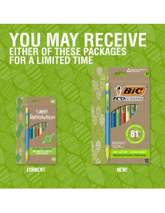 Lápiz Mecánico BIC ReVolution 0.7mm Reciclado Paquete 1 2