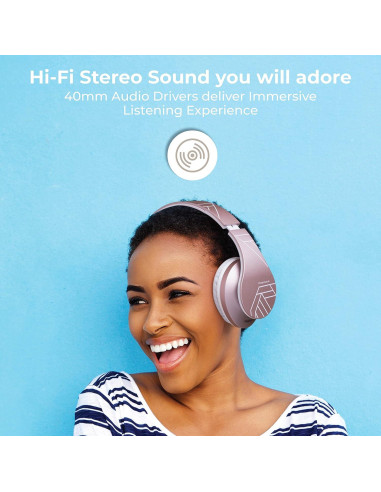 Auriculares Inalámbricos PowerLocus P2 Rosa Oro y Negro