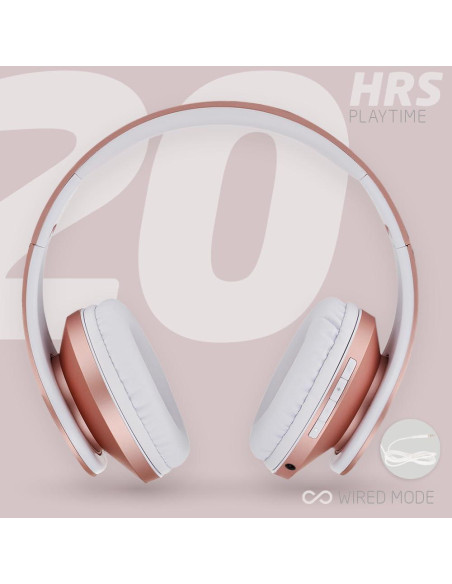 Auriculares Inalámbricos PowerLocus P2 Rosa Oro y Negro