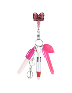 Set de Accesorios de Insignia de Enfermera Uaimvie 6 Pcs Lazo Rosa