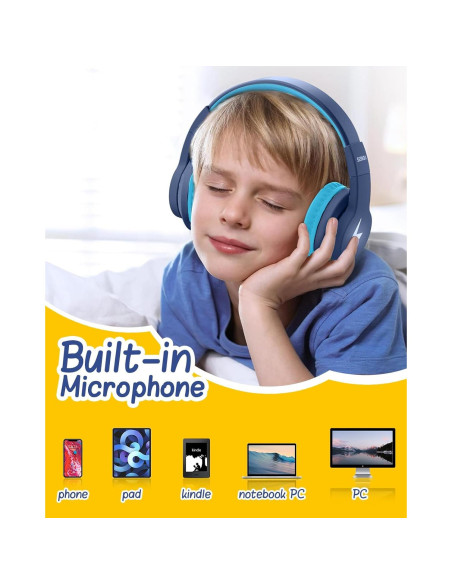 Auriculares Bluetooth Inalámbricos Seenda JCH-01 Niños 45H Azul