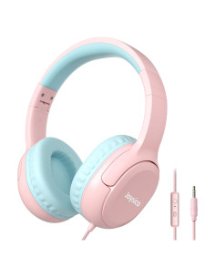 Auriculares Joysico YO1 Rosa para Niños con Micrófono 85dB