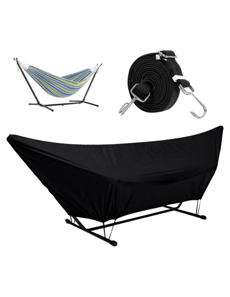 Cubierta de Hamaca Impermeable DSWCKNVK 150x330cm Negra