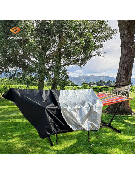 Cubierta de Hamaca Impermeable DSWCKNVK 150x330cm Negra