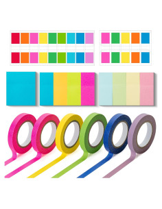 Juego de Notas Adhesivas y Cinta Resaltadora Mr. Pen 280 Piezas