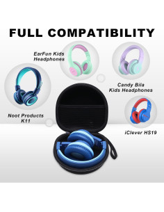 Funda para Auriculares XANAD Kids Negro Compatible con JoySpark 2