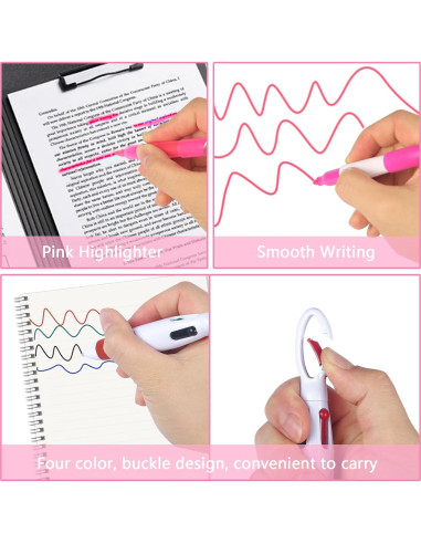 Set de Accesorios de Insignia de Enfermera Uaimvie 6 Pcs Lazo Rosa