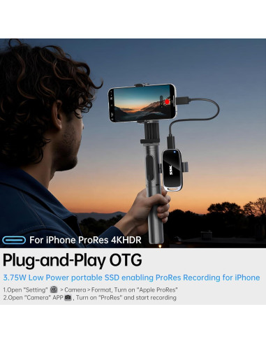 Disco SSD Externo SSK 2TB USB 3.2 Gen2x2 Rápido 2000MB/s