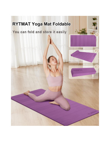 Alfombrilla de Yoga Plegable RYTMAT 182x79cm Antideslizante