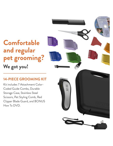 Cortadora Inalámbrica Wahl Pro Ion para Perros y Gatos - 2h Uso