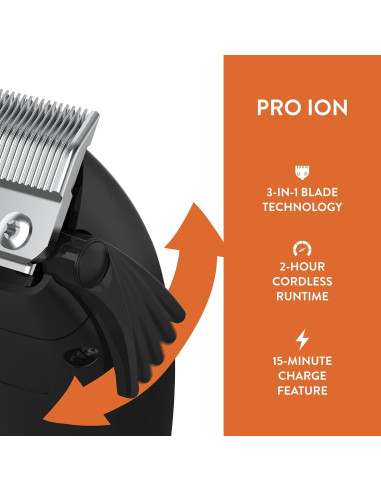 Cortadora Inalámbrica Wahl Pro Ion para Perros y Gatos - 2h Uso