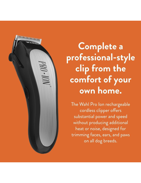 Cortadora Inalámbrica Wahl Pro Ion para Perros y Gatos - 2h Uso Cortadora Inalámbrica Wahl Pro Ion para Perros y Gatos - 2h Uso