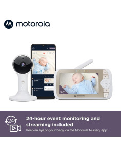 Monitor de Bebé Motorola VM65 5" HD 1080p WiFi Audio Bidireccional 2
