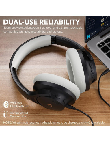 Auriculares Inalámbricos 1Mii Y8+ con ANC y 75H de Batería