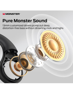 Auriculares Inalámbricos Monster Open Ear AC336 Bluetooth 6.0 2