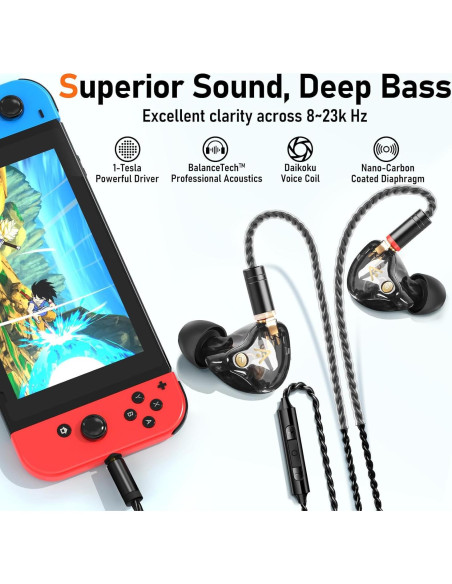 Auriculares Vibes 202M HiFi con Cable 3.5mm - Sonido Aislante