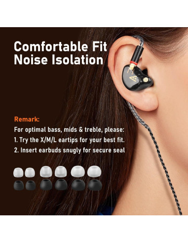 Auriculares Vibes 202M HiFi con Cable 3.5mm - Sonido Aislante