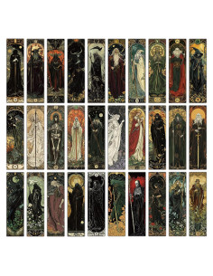 30 Marcadores de Arte Gótico Genérico 15x4 cm Vintage