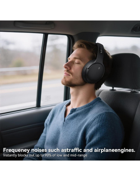 Auriculares Inalámbricos LEVN LE ANC041 con ANC, 70H Batería
