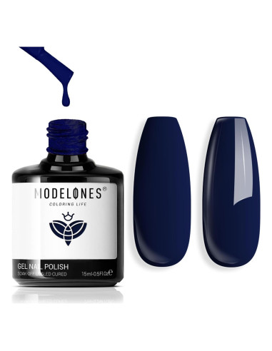 Esmalte de Uñas Gel Modelones Azul Marino 15ml UV LED
