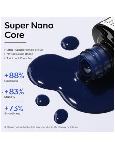 Esmalte de Uñas Gel Modelones Azul Marino 15ml UV LED 2