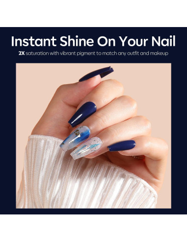 Esmalte de Uñas Gel Modelones Azul Marino 15ml UV LED