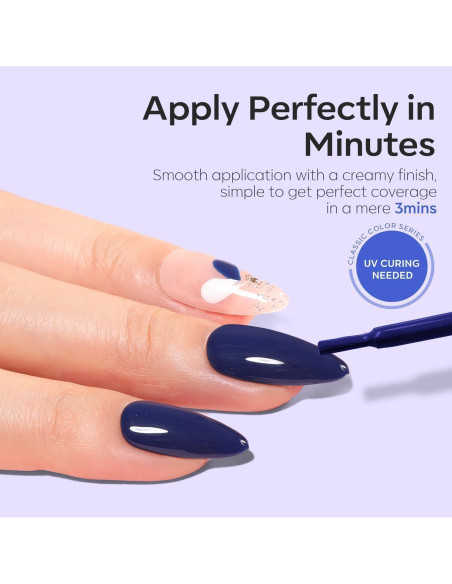 Esmalte de Uñas Gel Modelones Azul Marino 15ml UV LED