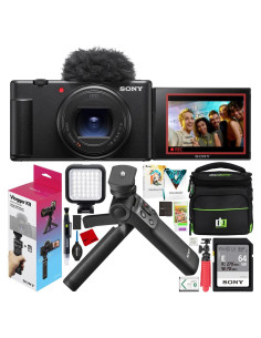 Cámara Vlog Sony ZV-1 II 20.1MP 4K con Kit ACCVC1 Negro