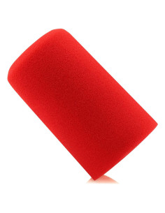 Funda de viento LEFXMOPHY para micrófono Shure SM7B - Rojo