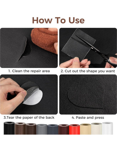 Cinta de Reparación de Cuero NRGready 40.1x299.7cm Gris Claro