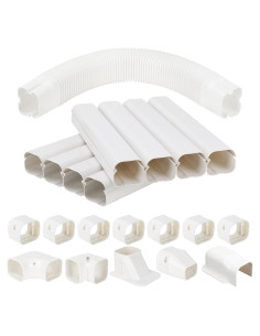 Cubierta de Línea Mini Split KLOLKUTTA 3" x 4.1 m PVC