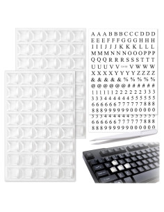 Etiquetas Elevadas para Teclado Isslly 80pcs Transparente
