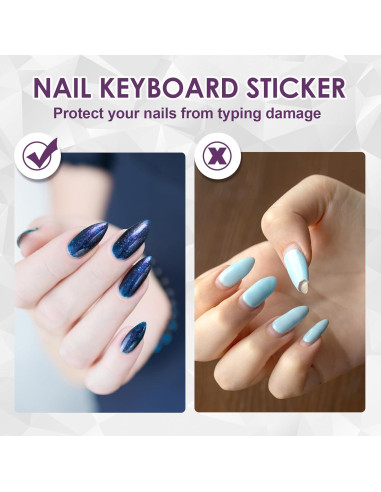 Etiquetas Elevadas para Teclado Isslly 80pcs Transparente