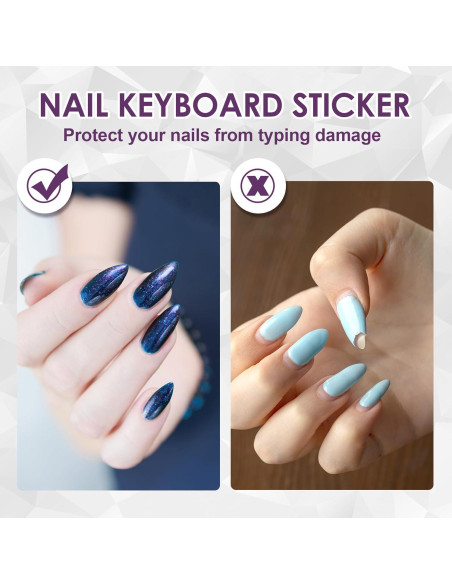 Etiquetas Elevadas para Teclado Isslly 80pcs Transparente