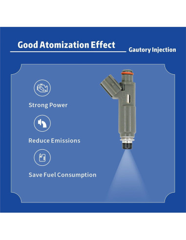 Boquillas Inyectores Combustible Gautory 4 Unidades Toyota