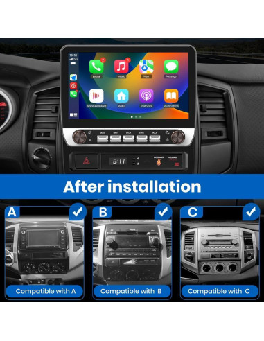 Estéreo Android 10" para Toyota Tacoma 2005-2015 - 2GB RAM, 64GB ROM