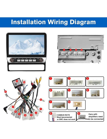 Estéreo Android 10" para Toyota Tacoma 2005-2015 - 2GB RAM, 64GB ROM