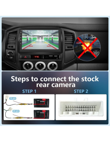 Estéreo Android 10" para Toyota Tacoma 2005-2015 - 2GB RAM, 64GB ROM