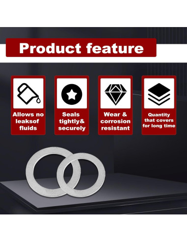 12 Piezas Junta de Sellado CmeRto para Drenaje de Aceite Honda/Acura