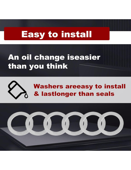 12 Piezas Junta de Sellado CmeRto para Drenaje de Aceite Honda/Acura