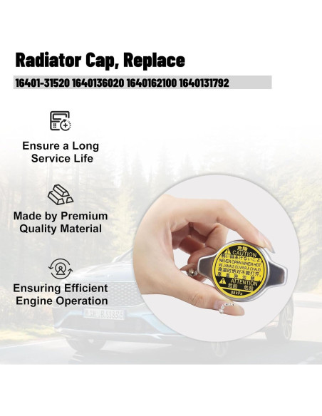 Tapa de Radiador Sikawai 16401-20353 Compatible Toyota