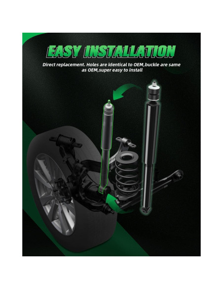 Amortiguadores Traseros SCITOO para Scion xD y Toyota Prius C/Yaris