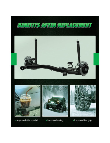 Amortiguadores Traseros SCITOO para Scion xD y Toyota Prius C/Yaris