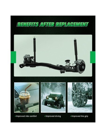 Amortiguadores Traseros SCITOO para Scion xD y Toyota Prius C/Yaris